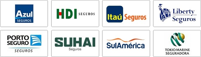 Azul, itau seguros, liberty, porto seguro, suhai, sul america, tokio marine